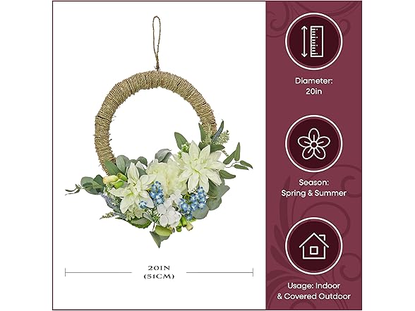 National Tree Company 20" Artificial Spring Wreath