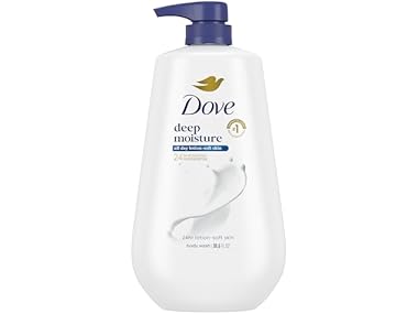 $6.99, Was $9.774, 28% Off! Dove Body Wash Deep Moisture for 24hr Lotion-Sof dealfomo