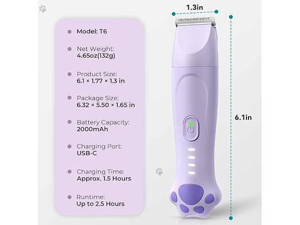 Veeconn 4-in-1 Dog Clippers Grooming
