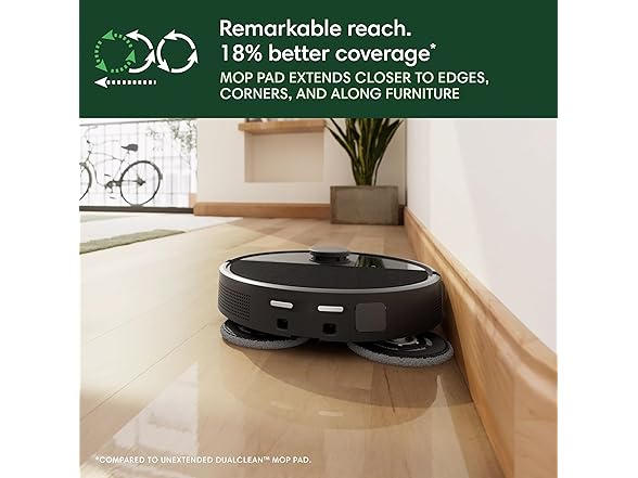 iRobot Roomba Plus 505 Combo Robot Vacuum & Mop with AutoWash Dock - Extending Spinning Mop Pads, Self-Empties, Pad Wash & Heated Drying, Self-cleaning, Recognizes & Avoids Obstacles, LiDAR Navigation (Open Box)