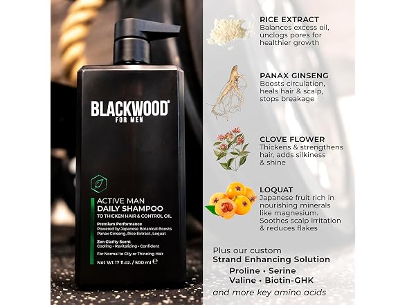 Blackwood For Men Active Man Shampoo 17 Oz