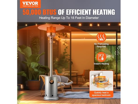 VEVOR 50000BTU Patio Heater