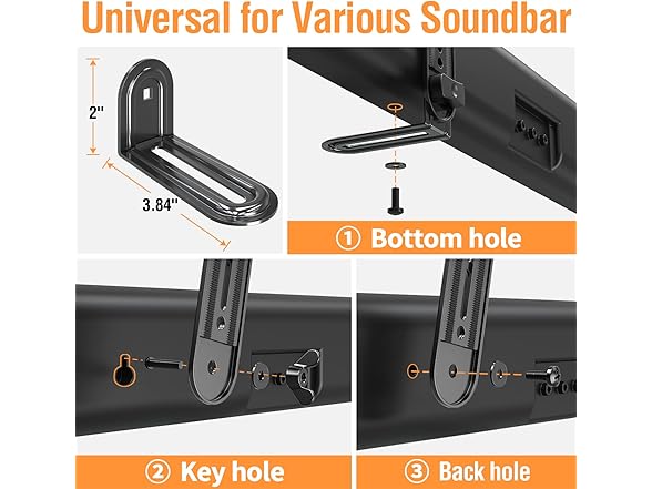 ELIVED Soundbar Mount | Up to 15LB