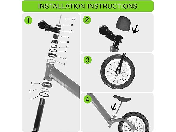 Royalbaby Balance Bike Toddlers Age 2~5 12in