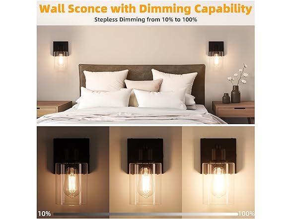 Brightever 2-Pack Wall Sconce-Choose Color