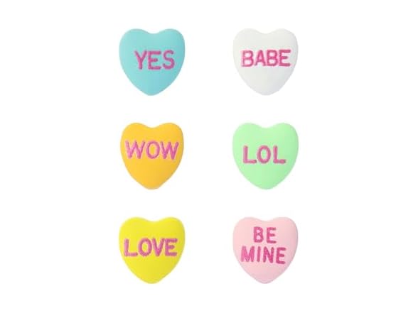 Betsey Johnson Sweetheart 6 Stud Set