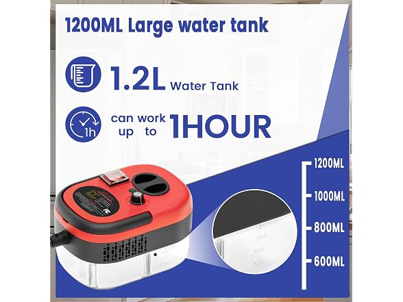 Portable Pressurized Steamer for Cleaning