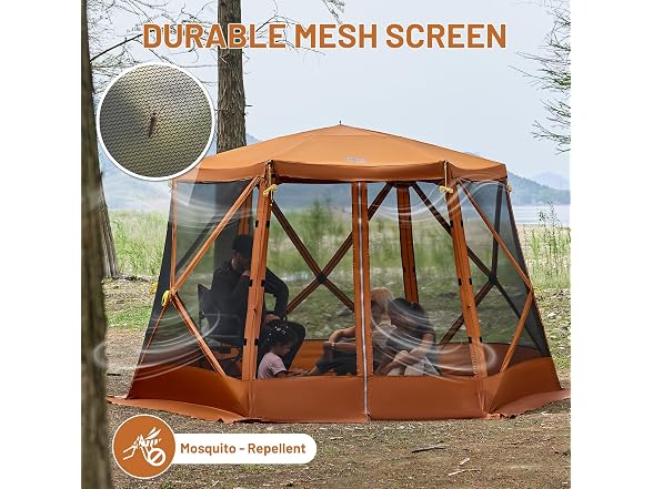 Timber Ridge Orange Pop Up Canopy Tent