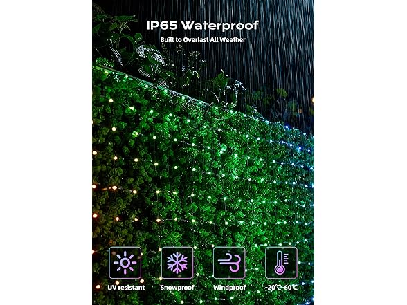 Brightown Smart Christmas Net Lights Outdoor