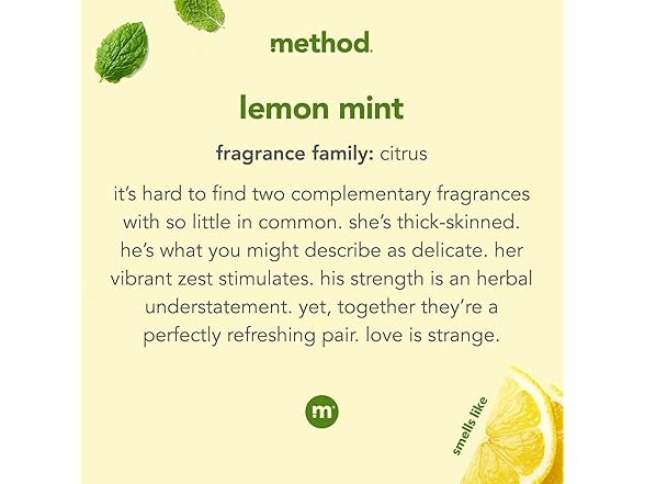 Method Foaming Hand Wash, Lemon Mint, 10 Ounce