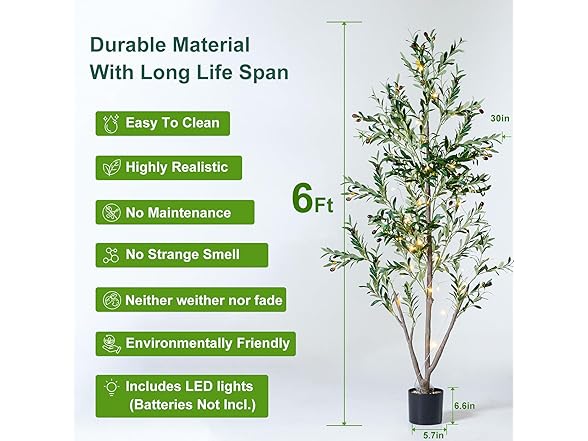 NOVAROOT Artificial Indoor Olive Tree