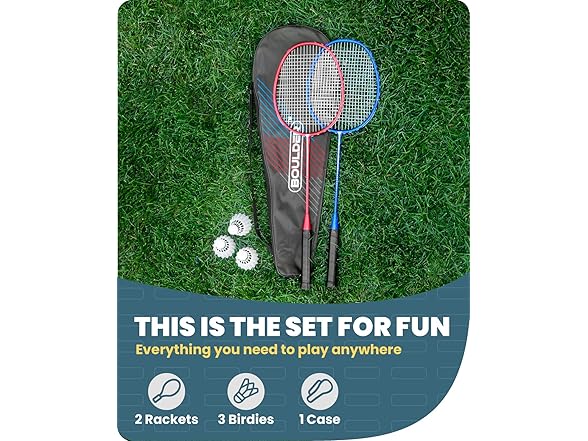4 Player Badminton Racket Set