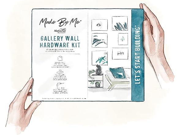 National Wall Hardware Kit, 61 pcs, Brass