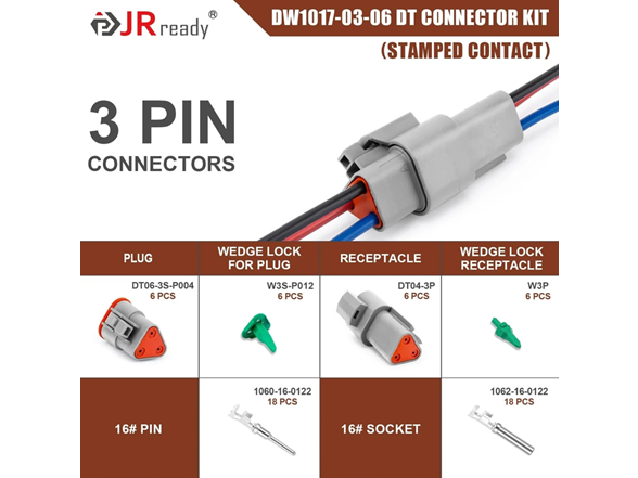 3 Pin Deutsch DT Connector Kit