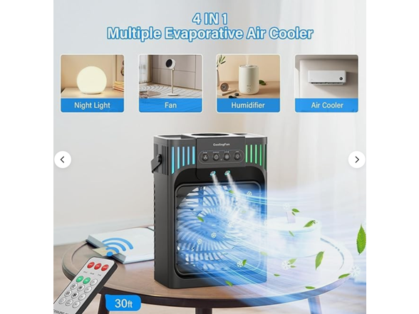 TIOKVIOP Portable Air Conditioners, Evaporative Air Cooler