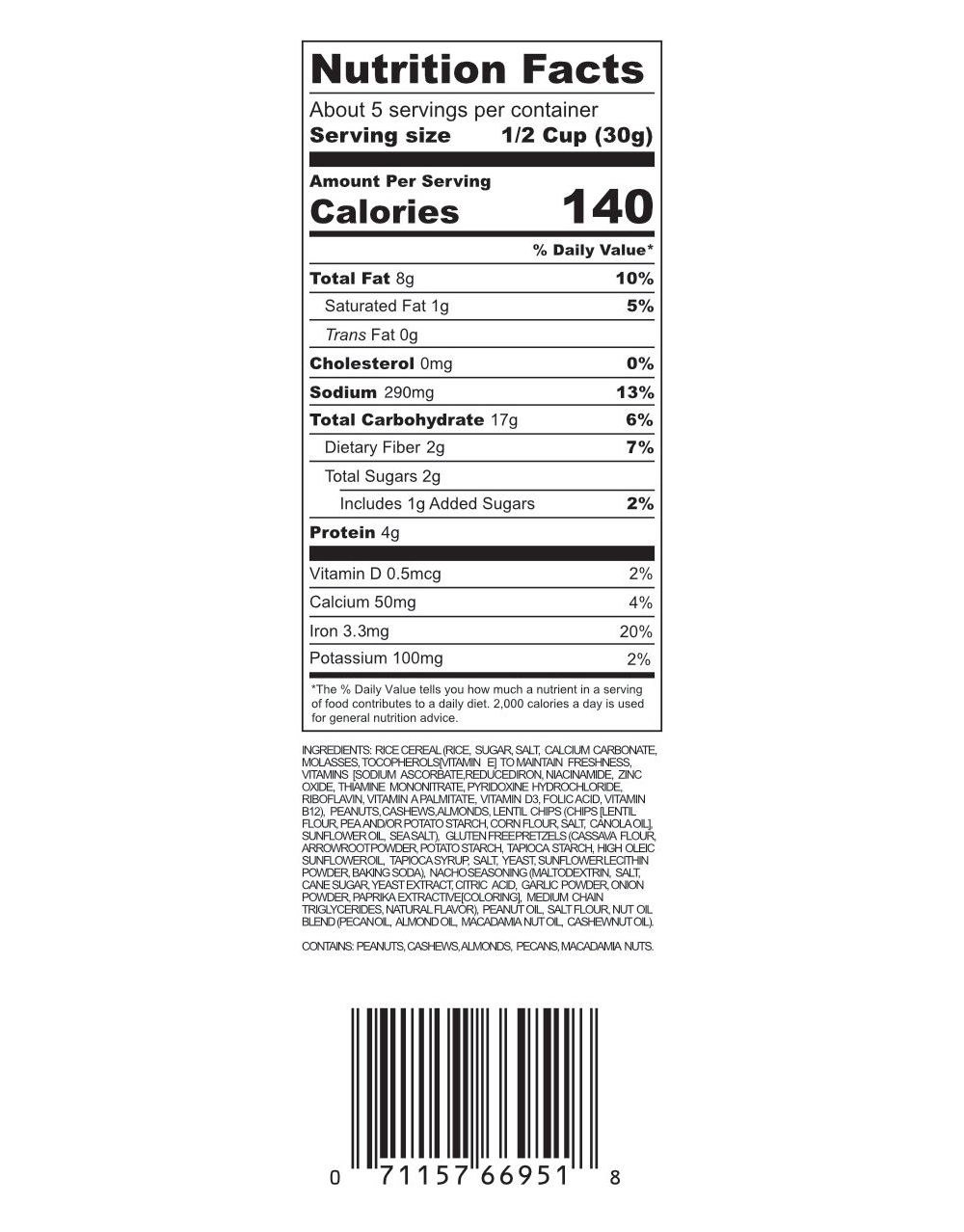 (6pk) Fry Daddy Gluten-free Party Mix - Your Choice - Gallery 23