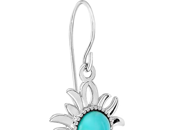 Amazon Essentials Turquoise Sunburst Earrings