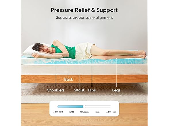Marsail 2" Twin Memory Foam Mattress Topper