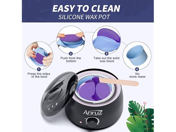 ANRUZ Waxing Kit for Women Men