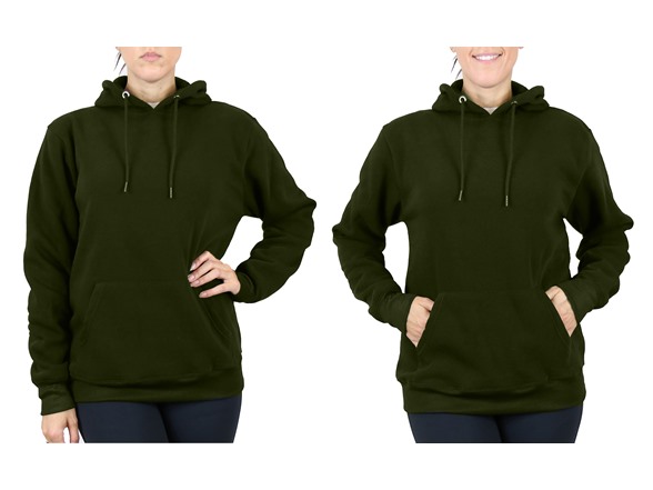 3Pk Womens Fleece-Lined Pullover Hoodie