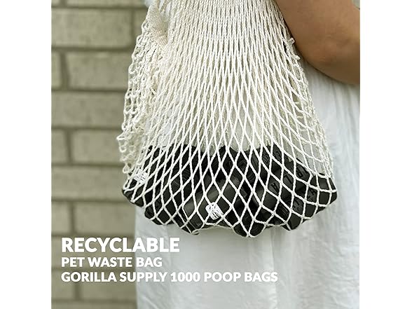 GORILLA SUPPLY Dog Poop Waste Bags with Dispenser