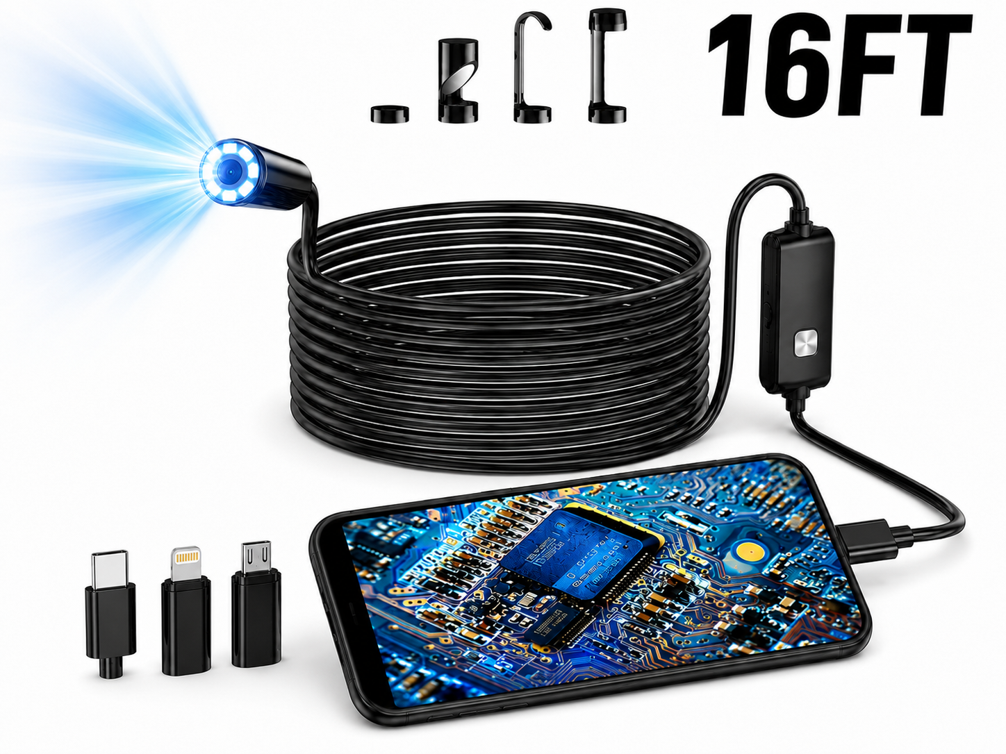 16ft Lens High Definition Endoscope - Gallery 5