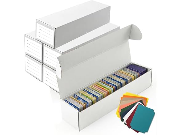 Trading Card Storage Box,6-Pack 1100