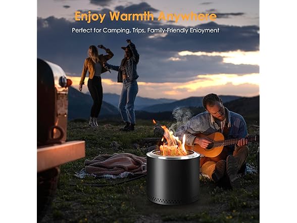 Red Mountain Valley 19'' Portable Wood Burning Smokeless Fire Pit