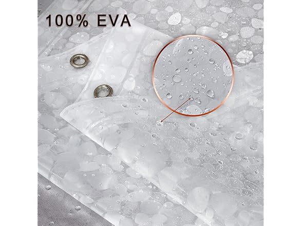 Bostofy Waterproof Shower Curtain Liner