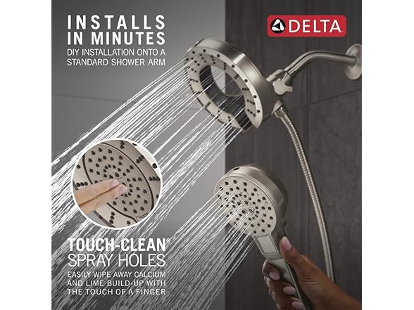 Delta 5-Setting In2ition 2-in-1 Dual Shower Head