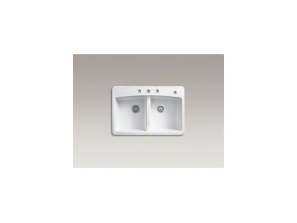 KOHLER K-5846-4-7 Brookfield Top-Mount Double-Equal Bowl Sink - Gallery 2
