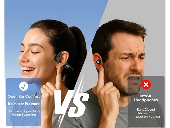 Nanajorwa Bone Conduction Headphones, Bluetooth