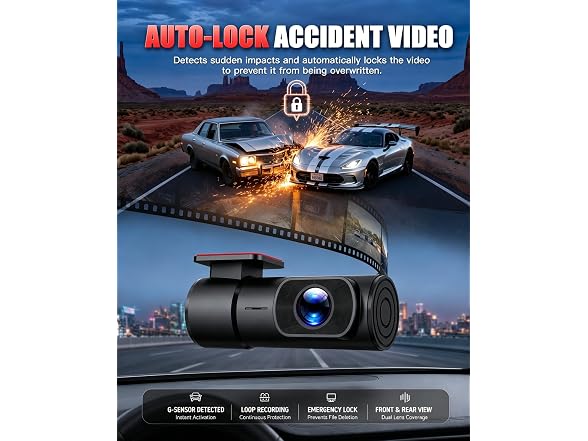 HKOIZNBL Car On-Dash Mounted Camera