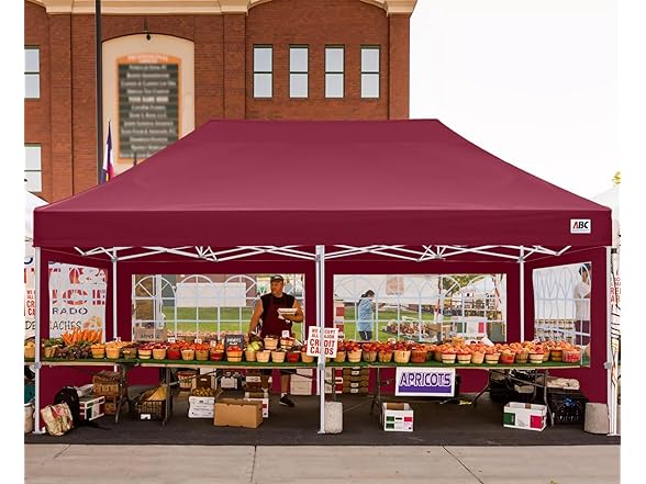 ABCCANOPY Winter Gazebo 8x16 Burgundy