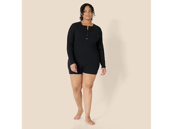 Amazon Essentials Women Cozy Cotton Blend Romper