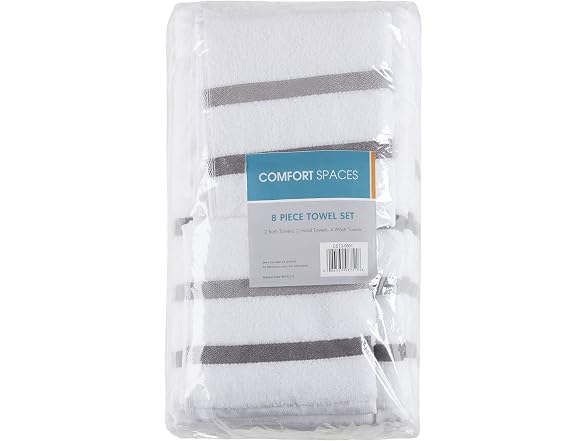Comfort Spaces Zero Twist Bath Towel Set