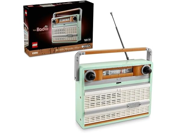 Lego Icons Retro Radio Building Set for Adults