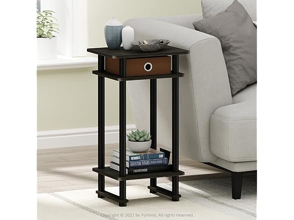 Furinno Turn-N-Tube End Table, 2-Pack