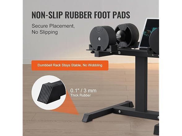 Adjustable Dumbbell Stand, Home Fitness Rack and