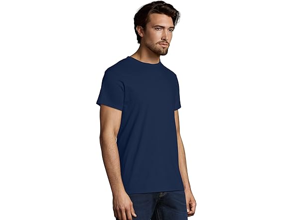 Hanes Mens Nano Tee Navy (S)