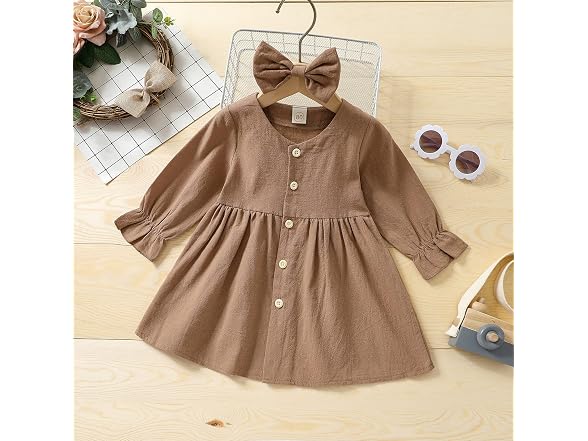 Visgogo Girls (6-12 MOS) Baby Kids Girl Long Dress