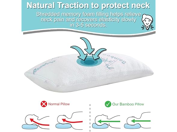 Kova Harper Cooling King Rayon of Bamboo Pillow