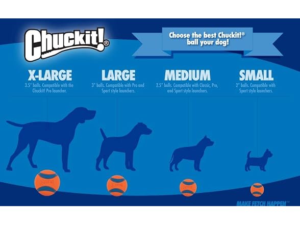 Chuckit! Dog Tennis Ball Dog Toy, Extra Large