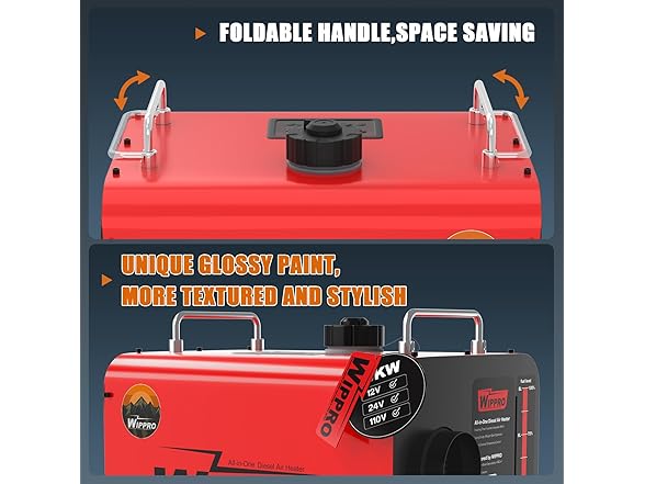 WOPLUSRO 8KW Diesel Heater 12V 24V 110V All-in-One