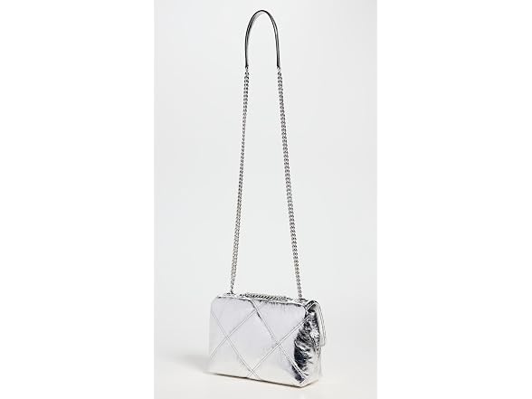 Kira Metallic Diamond Shoulder Bag