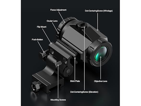 Feyachi RS-30 Red Dot Sight with M40 3X