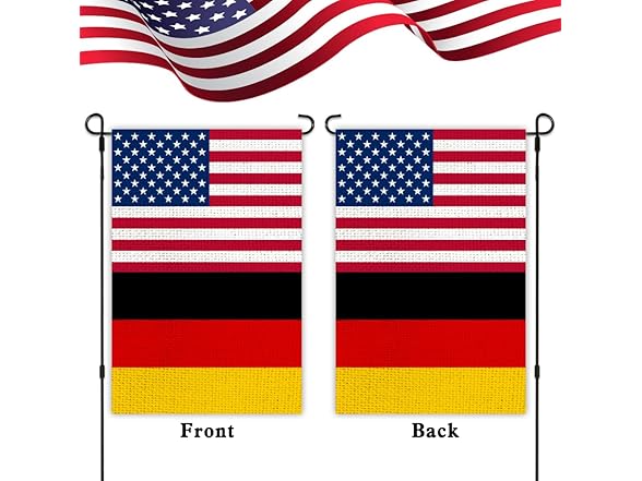 Germany USA Friendship Garden Flag