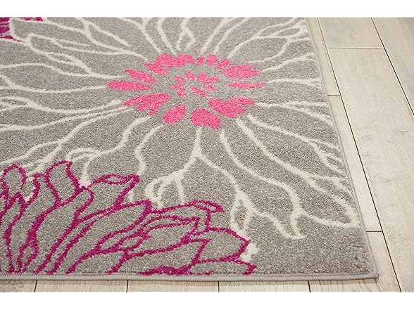 Nourison Home Passion Grey 5'3" x 7'3" Area Rug