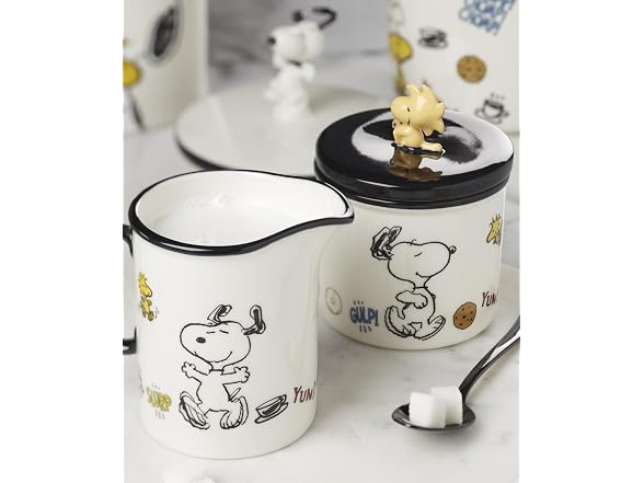 Lenox Chef Snoopy Porcelain Sugar and Creamer Set