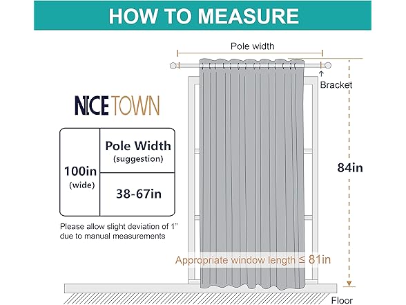 NICETOWN Linen Textured Window Curtain